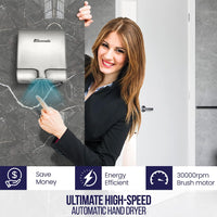 ULTIMATE Automatic Commercial Hand Dryer | Stainless-Steel Bathroom Appliances 1000W Grey