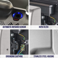 ULTIMATE Automatic Commercial Hand Dryer | Stainless-Steel Bathroom Appliances 1000W Grey