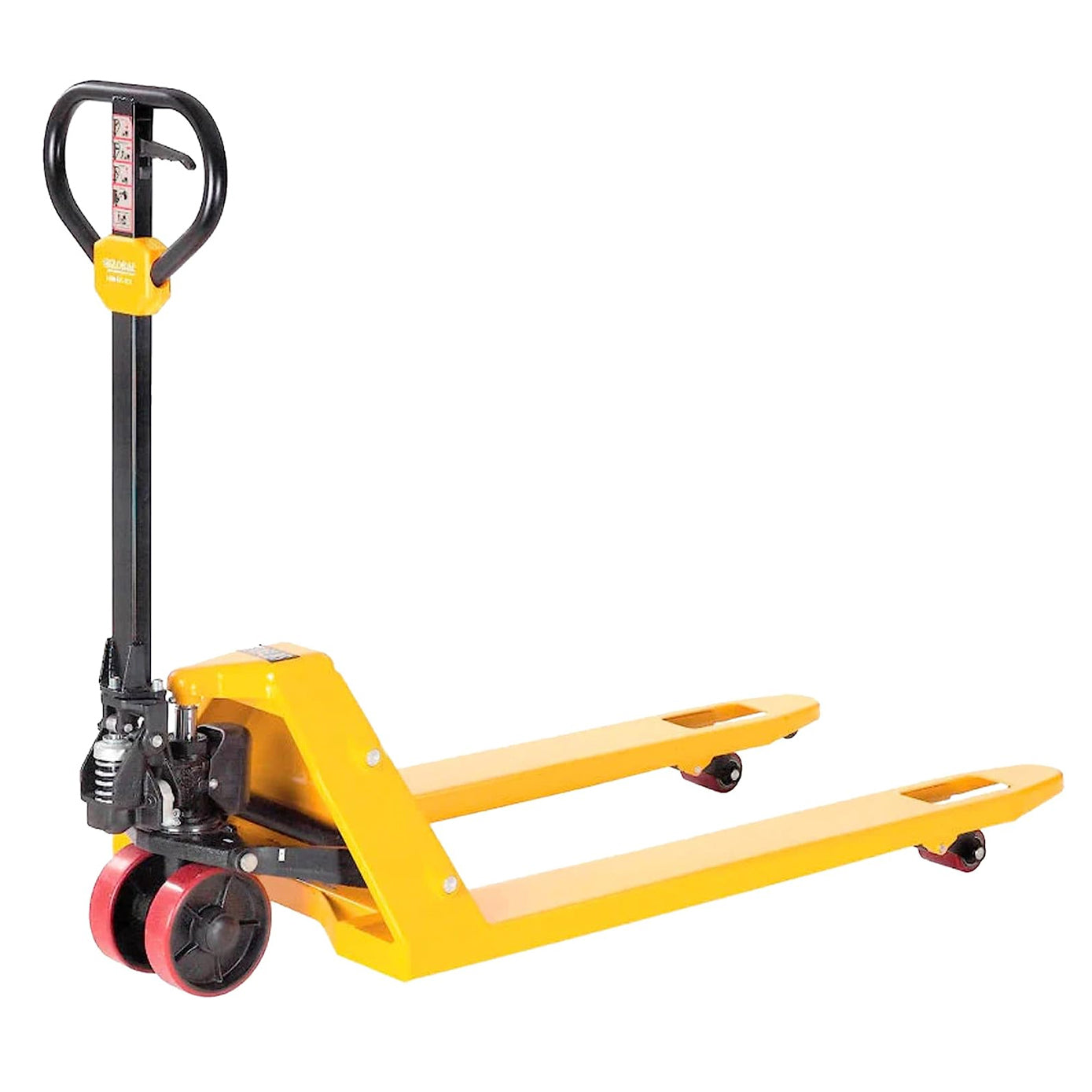 5Seconds Steel Hand Pallet Truck, 5500 lbs Capacity, 48 inch Length x 21 inch Width Fork, Yellow