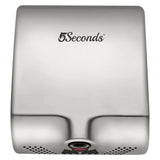 5Seconds™ Electric Hand Dryers for Bathrooms Commercial in 1000W, Grey Stainless Steel with Hepa Filter, Touch Free Sensor, High Speed Energy Efficient UL Listed, 2 Years Warranty, ADA Compliant