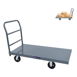 5Seconds Heavy-Duty Platform Cart 72 inches x 36 inches 2000Lb Capacity 6 inch Swivel Wheels