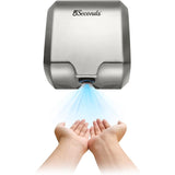 5Seconds™ Electric Hand Dryers for Bathrooms Commercial in 1800W, Stainless Steel with Hepa Filter, Touch Free Sensor, High Speed Energy Efficient UL Listed, 2 Years Warranty