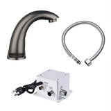 Mercury Touchless Commercial Faucet with Smart Temperature Control Mixer | Brushed Finish with Deck Mount Plate