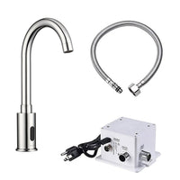 Revive Touchless Commercial Faucet with Smart Temperature Control Mixer | Chrome Finish with Deck Mount Plate