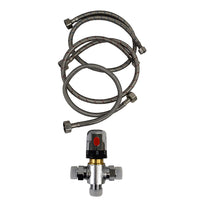 Revive Touchless Commercial Faucet with Smart Temperature Control Mixer| Bronze Finish with Deck Mount Plate