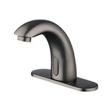 Mercury Touchless Commercial Faucet with Smart Temperature Control Mixer | Brushed Finish with Deck Mount Plate