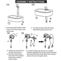 Mercury Touchless Commercial Faucet with Smart Temperature Control Mixer | Brushed Finish with Deck Mount Plate