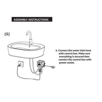 Revive Touchless Commercial Faucet with Smart Temperature Control Mixer | Chrome Finish with Deck Mount Plate
