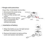 Brushed Nikel Touchless Commercial Faucet with Smart Temperature Control Mixer | Brushed Finish with Deck Mount Plate