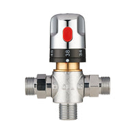 Mercury Touchless Commercial Faucet with Smart Temperature Control Mixer | Brushed Finish with Deck Mount Plate